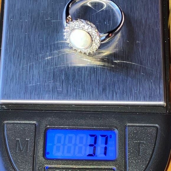 Natural Ethiopian Opal Sterling Silver Ring Size 9.75 - Picture 9 of 9